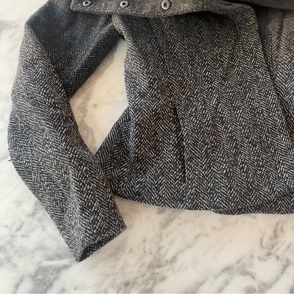 NEW Wool Chanel-like Pea Coat Faux Fur - Picture 8 of 16